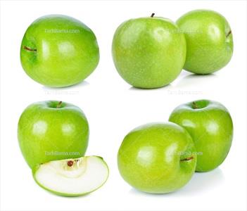 تصویر با کیفیت سیب سبز نشان سلامتی